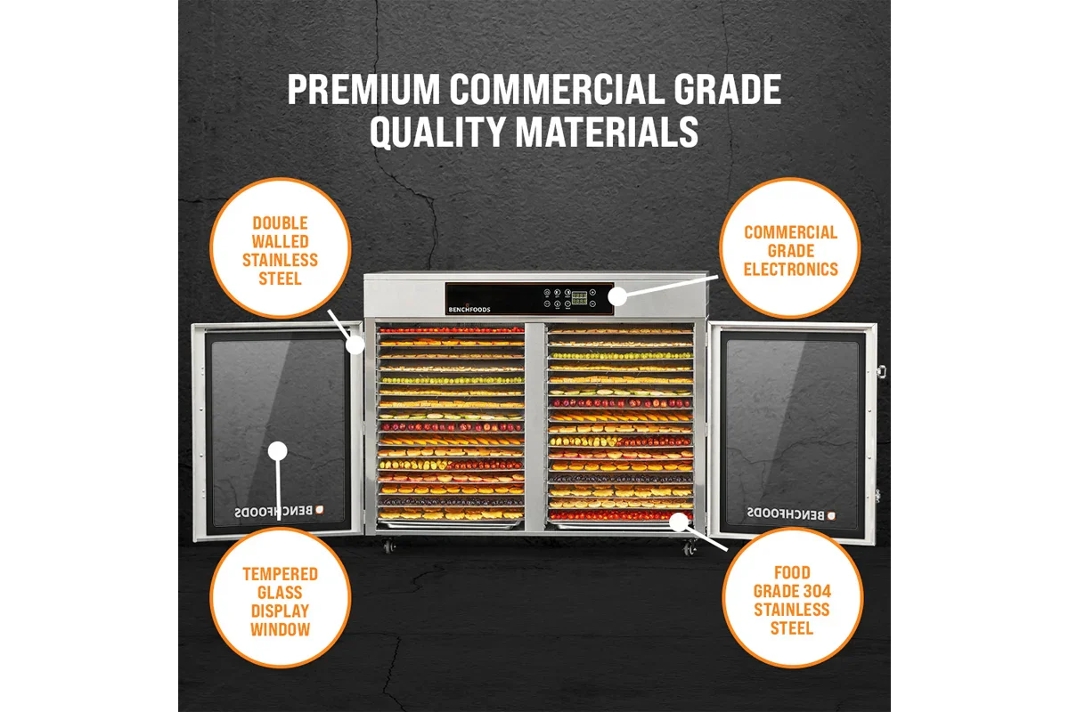 2 Zone - Horizontal / 32 Tray / 5.12m² Tray Area - Biltong Bundle