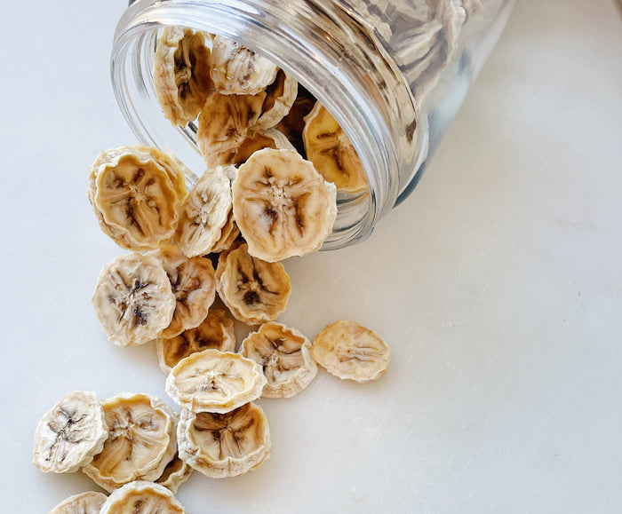 Dehydrated banana chips