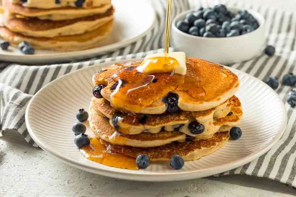 Blueberry Oat Pancakes