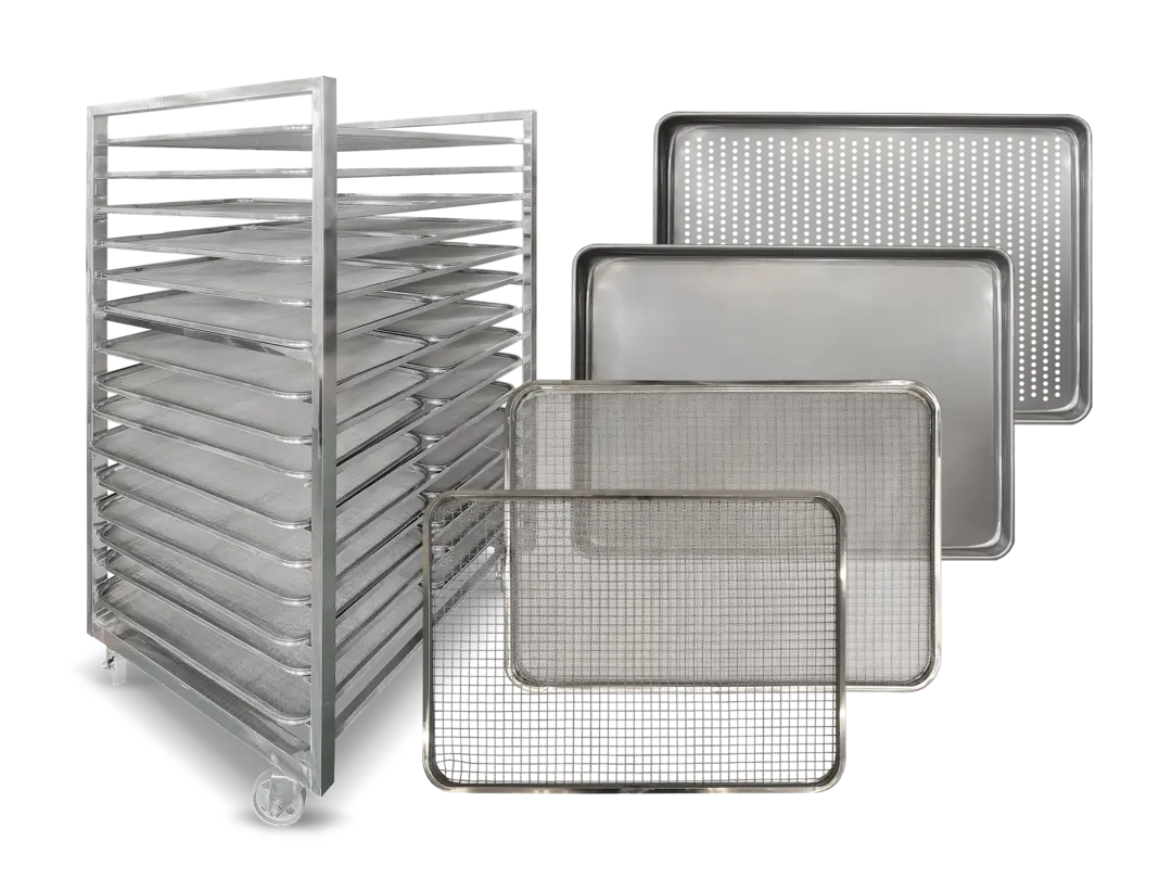 4 Trolley / 120 - 240 Tray / 35.3 - 70.7m² Total tray area