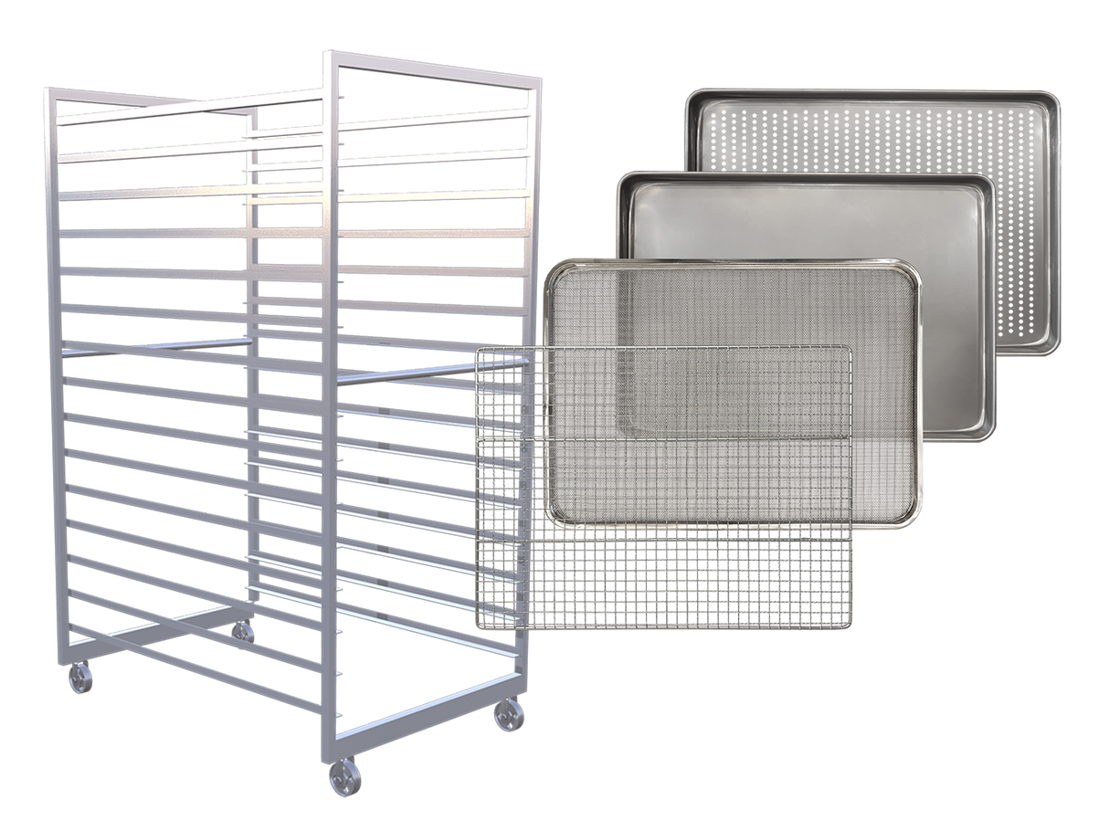 8 Trolley / 240 - 480 Tray / 70.7 - 141.3m² Total tray area